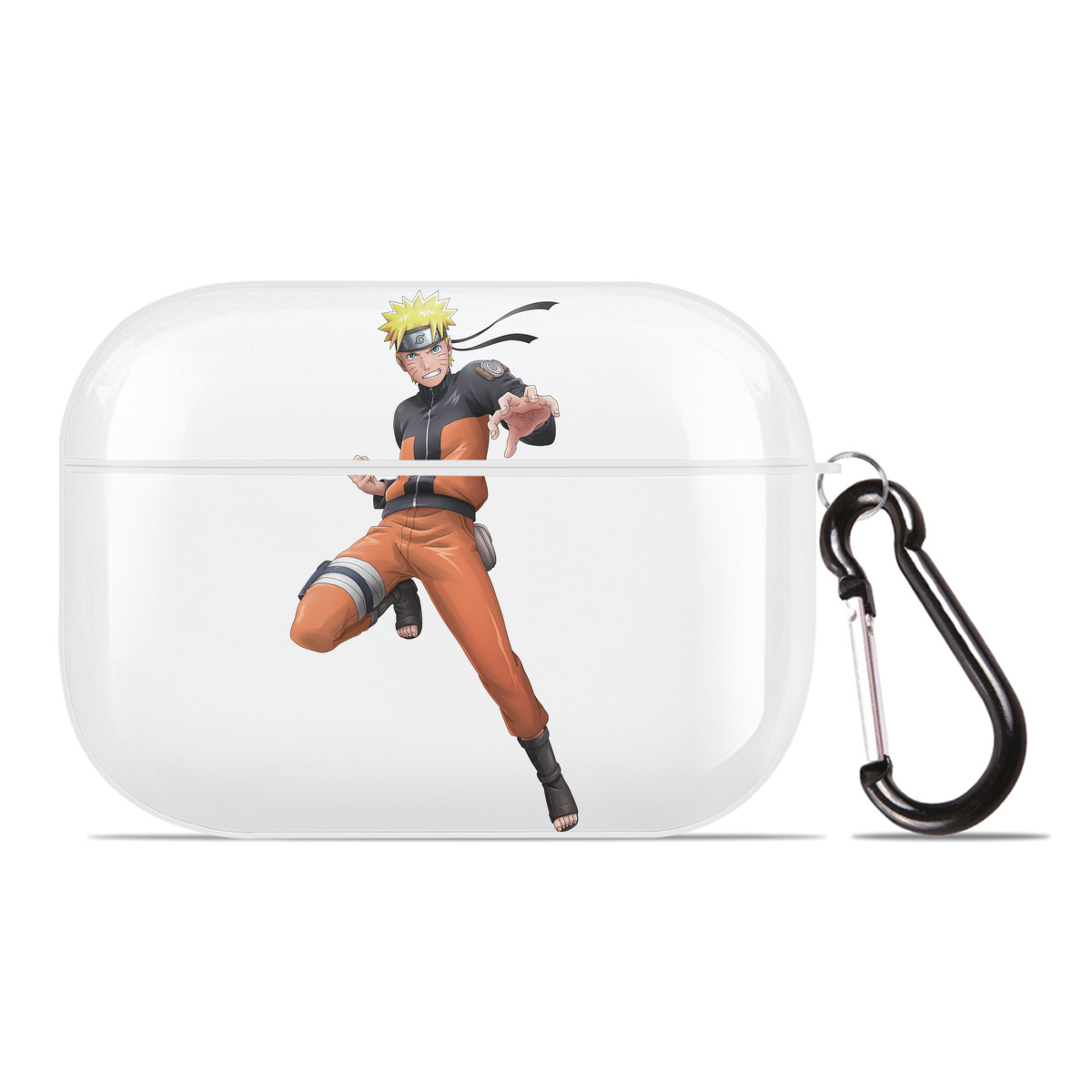 （画像用） NARUTO -ナルト- うずまき ナルト Uzumaki Naruto 【AirPods Pro用】ハードシェル保護ケース 耐衝撃・防指紋・カラビナ付き商品仕様