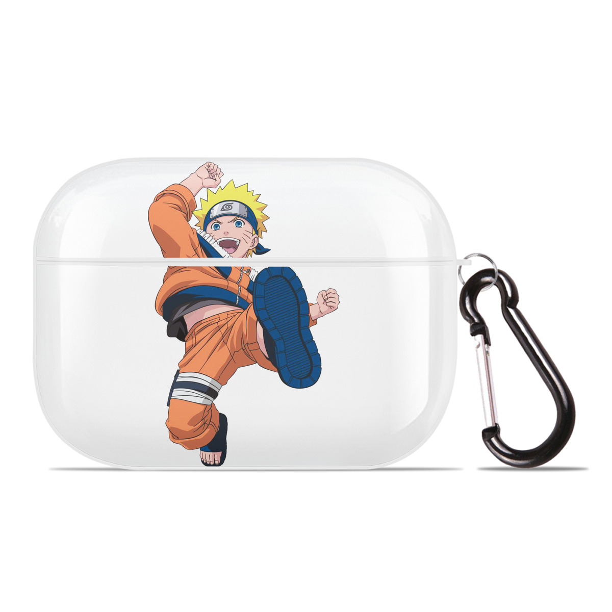 （画像用） NARUTO -ナルト- うずまき ナルト Uzumaki Naruto 【AirPods Pro用】ハードシェル保護ケース 耐衝撃・防指紋・カラビナ付き商品仕様