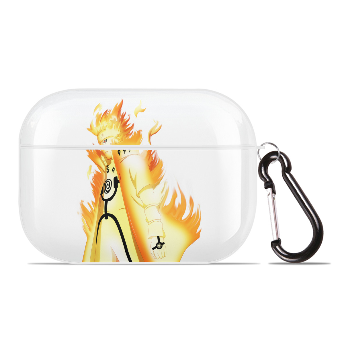 （画像用） NARUTO -ナルト- うずまき ナルト Uzumaki Naruto 【AirPods Pro用】ハードシェル保護ケース 耐衝撃・防指紋・カラビナ付き商品仕様