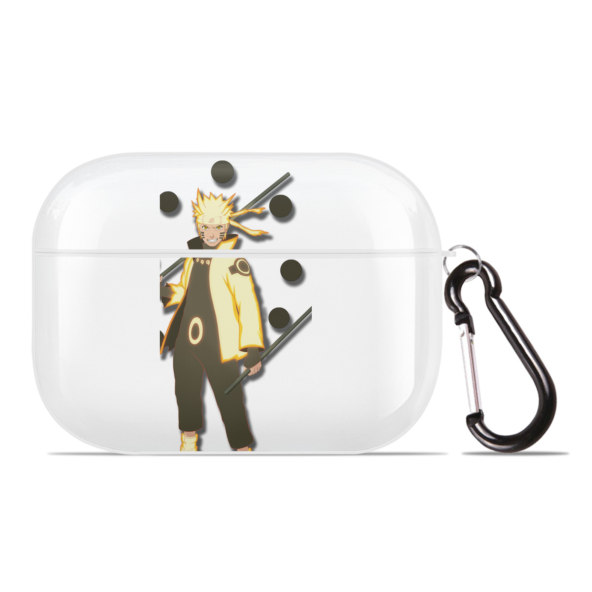 （画像用） NARUTO -ナルト- うずまき ナルト Uzumaki Naruto 【AirPods Pro用】ハードシェル保護ケース 耐衝撃・防指紋・カラビナ付き商品仕様