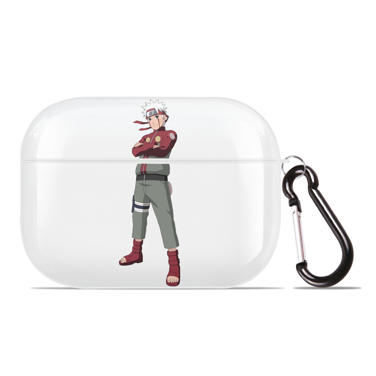 （画像用） NARUTO -ナルト- うずまき ナルト Uzumaki Naruto 【AirPods Pro用】ハードシェル保護ケース 耐衝撃・防指紋・カラビナ付き商品仕様