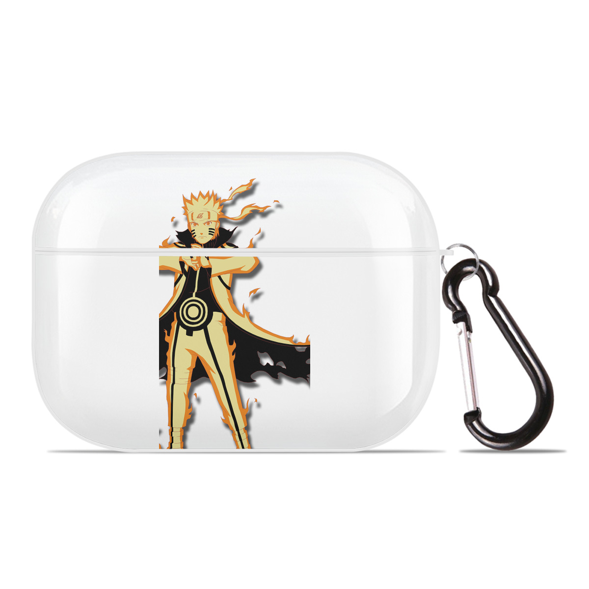 （画像用） NARUTO -ナルト- うずまき ナルト Uzumaki Naruto 【AirPods Pro用】ハードシェル保護ケース 耐衝撃・防指紋・カラビナ付き商品仕様