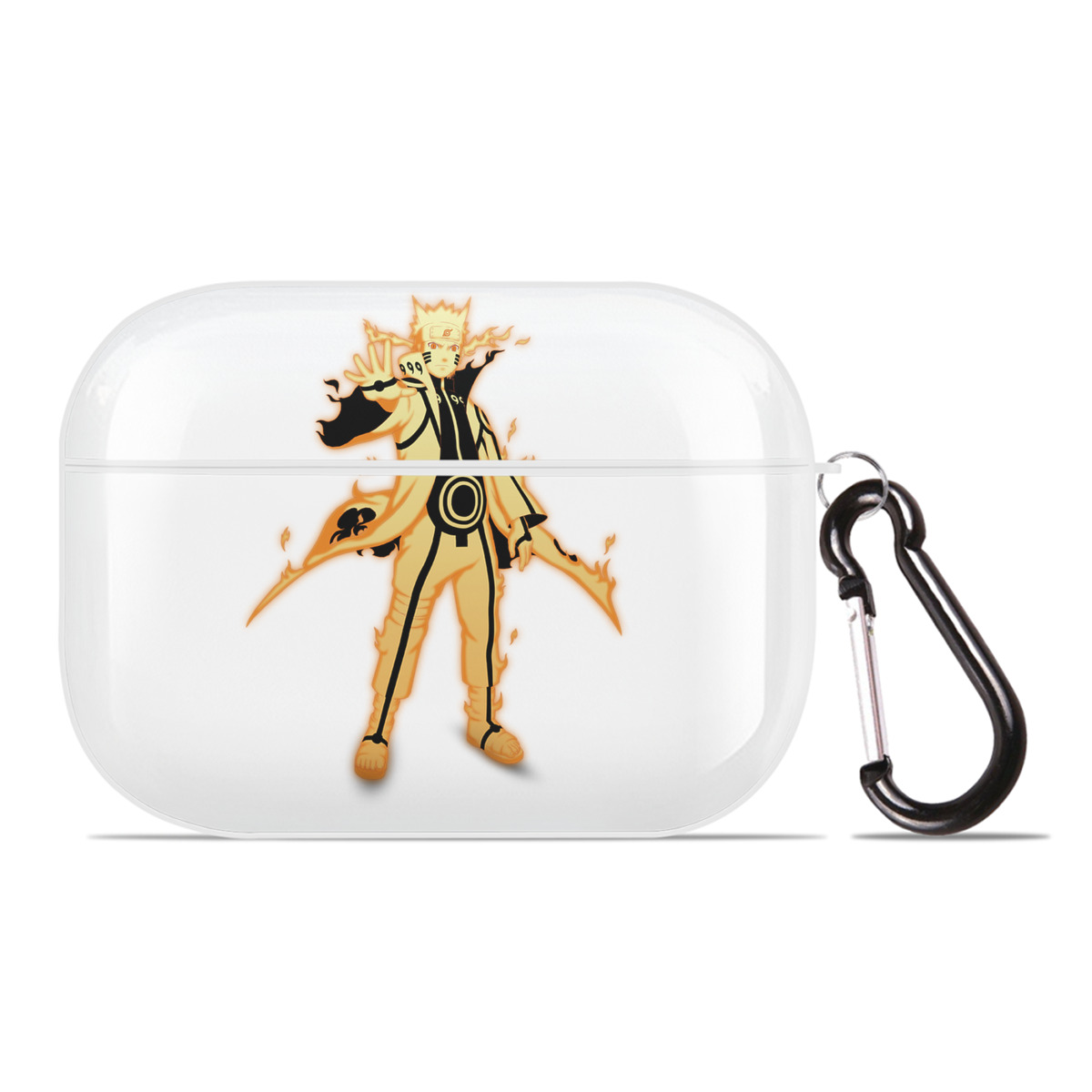 （画像用） NARUTO -ナルト- うずまき ナルト Uzumaki Naruto 【AirPods Pro用】ハードシェル保護ケース 耐衝撃・防指紋・カラビナ付き商品仕様
