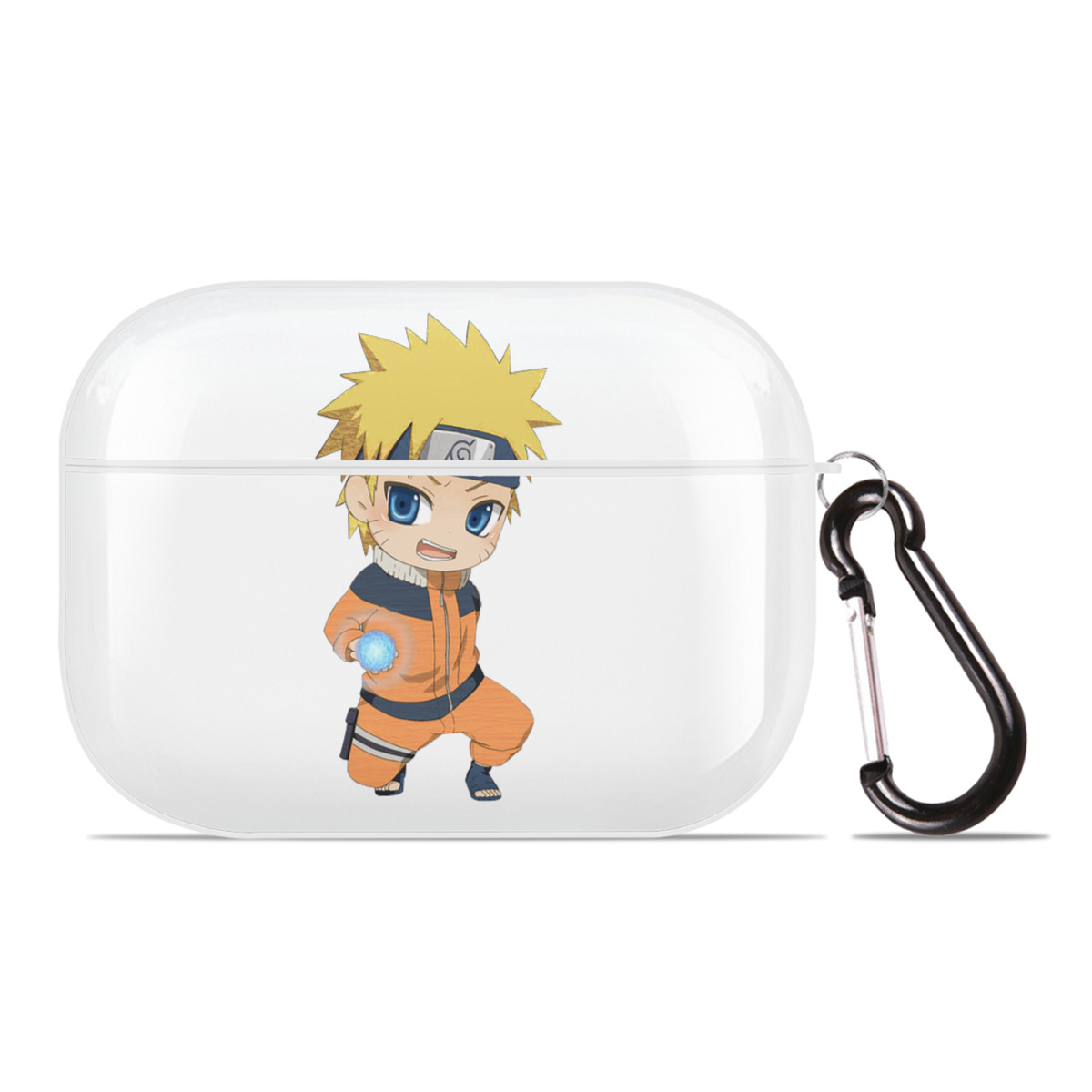 （画像用） NARUTO -ナルト- うずまき ナルト Uzumaki Naruto 【AirPods Pro用】ハードシェル保護ケース 耐衝撃・防指紋・カラビナ付き商品仕様