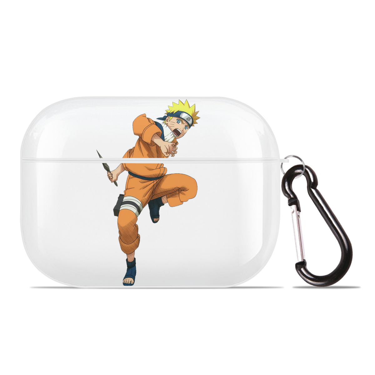 （画像用） NARUTO -ナルト- うずまき ナルト Uzumaki Naruto 【AirPods Pro用】ハードシェル保護ケース 耐衝撃・防指紋・カラビナ付き商品仕様