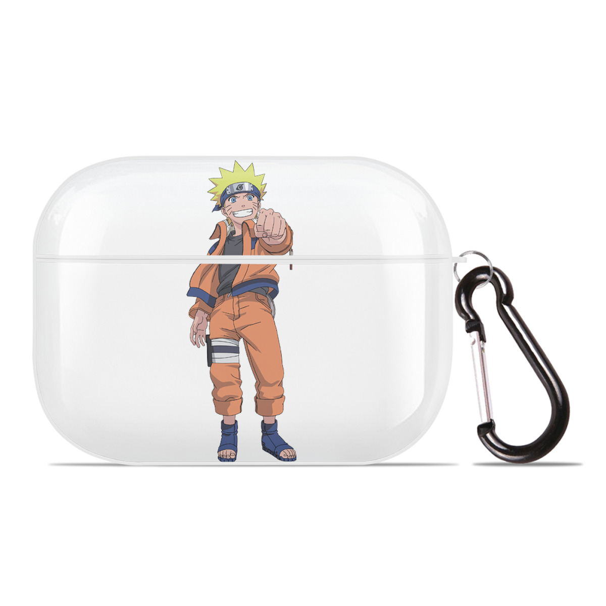 （画像用） NARUTO -ナルト- うずまき ナルト Uzumaki Naruto 【AirPods Pro用】ハードシェル保護ケース 耐衝撃・防指紋・カラビナ付き商品仕様