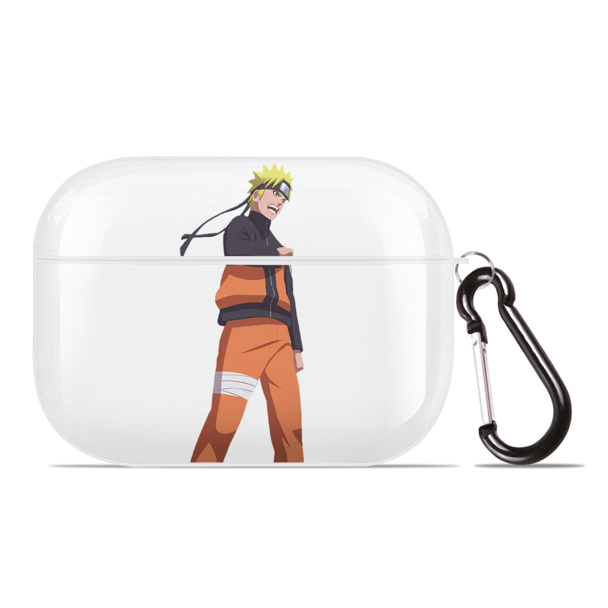 （画像用） NARUTO -ナルト- うずまき ナルト Uzumaki Naruto 【AirPods Pro用】ハードシェル保護ケース 耐衝撃・防指紋・カラビナ付き商品仕様