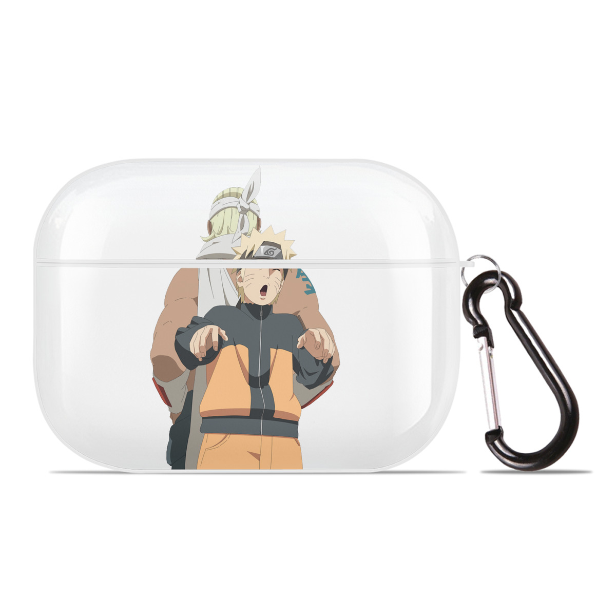 （画像用） NARUTO -ナルト- うずまき ナルト Uzumaki Naruto 【AirPods Pro用】ハードシェル保護ケース 耐衝撃・防指紋・カラビナ付き商品仕様