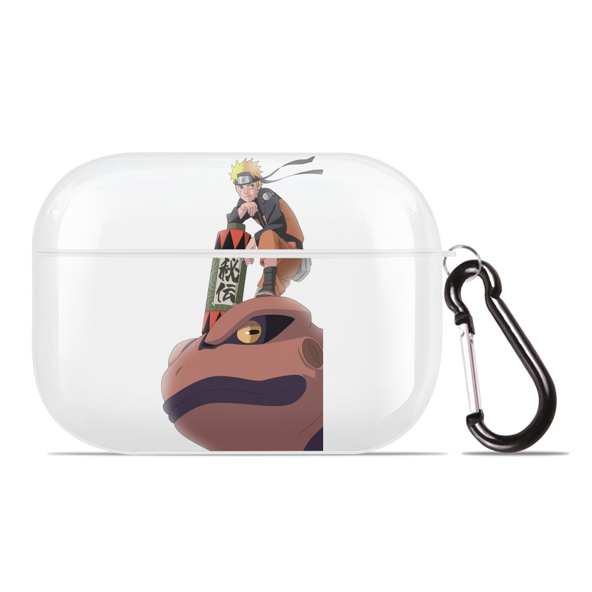 （画像用） NARUTO -ナルト- うずまき ナルト Uzumaki Naruto 【AirPods Pro用】ハードシェル保護ケース 耐衝撃・防指紋・カラビナ付き商品仕様