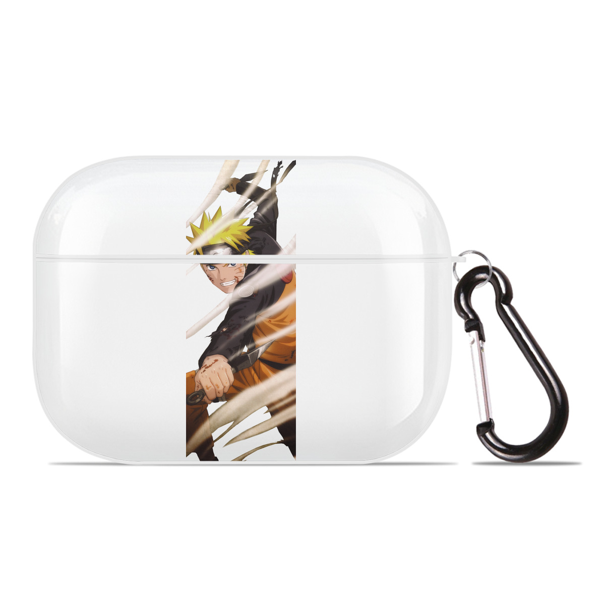 （画像用） NARUTO -ナルト- うずまき ナルト Uzumaki Naruto 【AirPods Pro用】ハードシェル保護ケース 耐衝撃・防指紋・カラビナ付き商品仕様