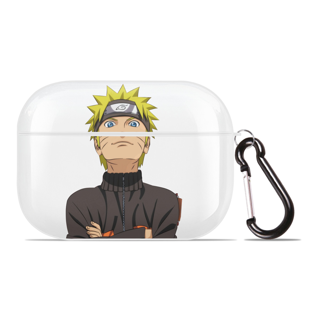 （画像用） NARUTO -ナルト- うずまき ナルト Uzumaki Naruto 【AirPods Pro用】ハードシェル保護ケース 耐衝撃・防指紋・カラビナ付き商品仕様