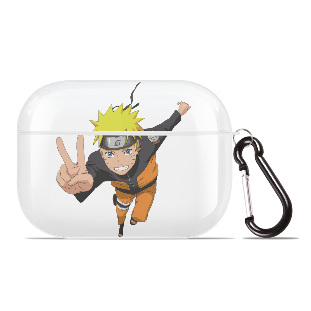 （画像用） NARUTO -ナルト- うずまき ナルト Uzumaki Naruto 【AirPods Pro用】ハードシェル保護ケース 耐衝撃・防指紋・カラビナ付き商品仕様
