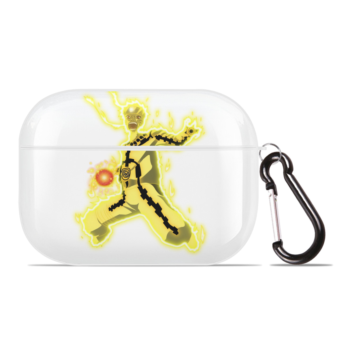 （画像用） NARUTO -ナルト- うずまき ナルト Uzumaki Naruto 【AirPods Pro用】ハードシェル保護ケース 耐衝撃・防指紋・カラビナ付き商品仕様