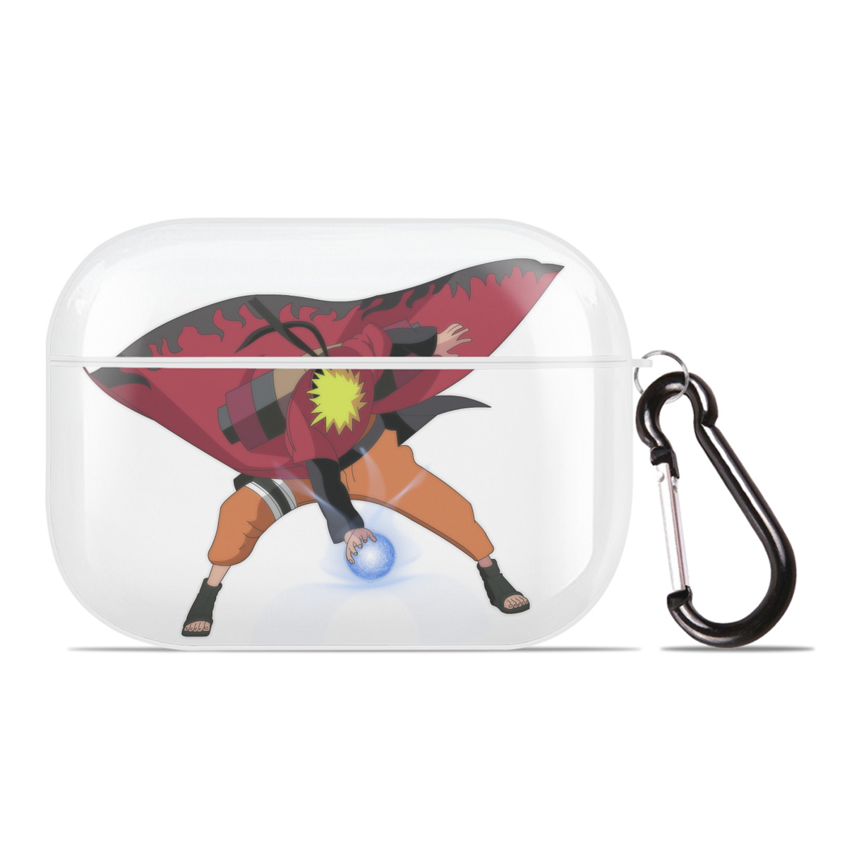 （画像用） NARUTO -ナルト- うずまき ナルト Uzumaki Naruto 【AirPods Pro用】ハードシェル保護ケース 耐衝撃・防指紋・カラビナ付き商品仕様