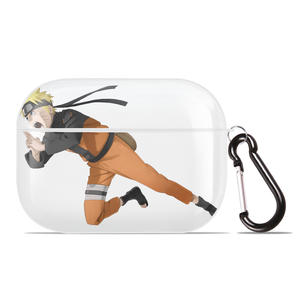（画像用） NARUTO -ナルト- うずまき ナルト Uzumaki Naruto 【AirPods Pro用】ハードシェル保護ケース 耐衝撃・防指紋・カラビナ付き商品仕様