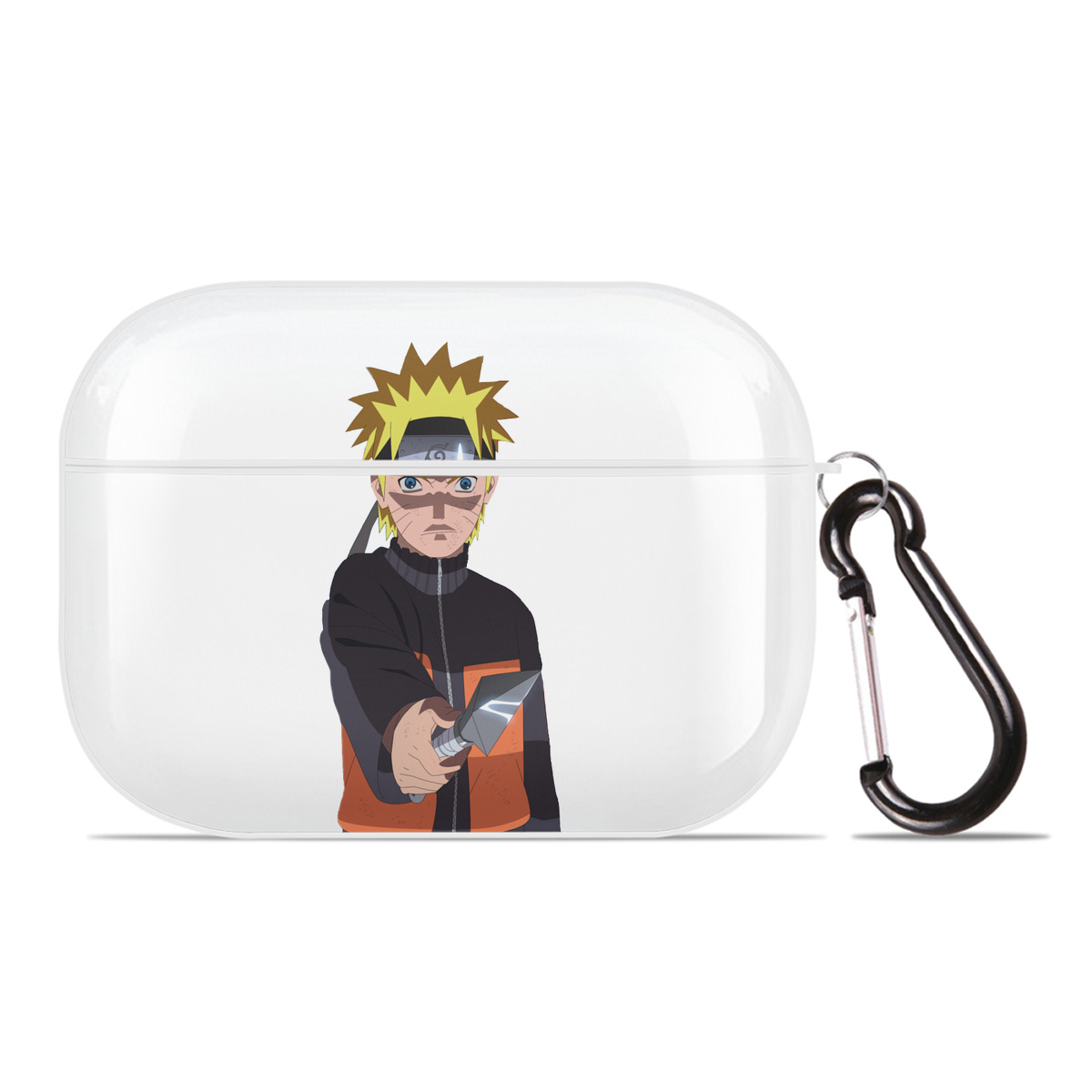 （画像用） NARUTO -ナルト- うずまき ナルト Uzumaki Naruto 【AirPods Pro用】ハードシェル保護ケース 耐衝撃・防指紋・カラビナ付き商品仕様
