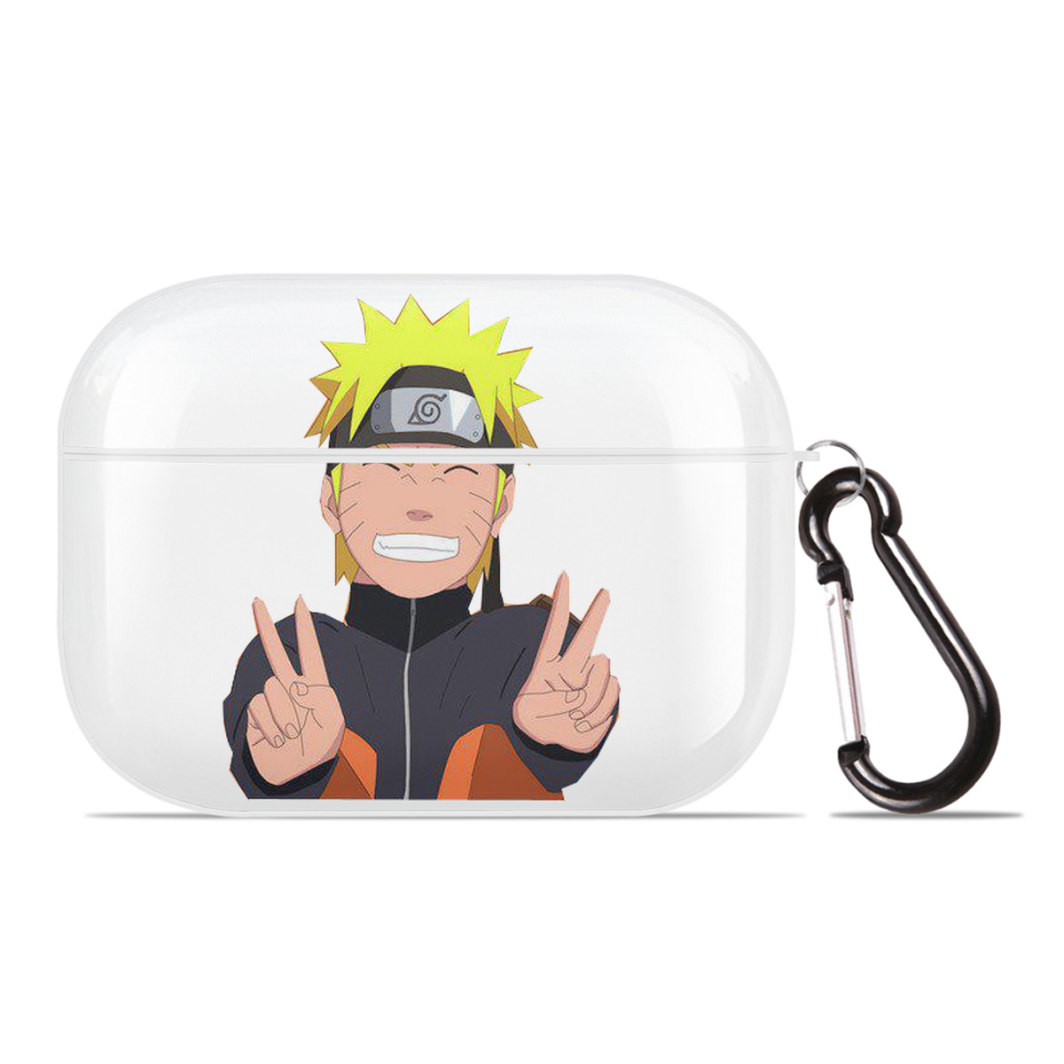 （画像用） NARUTO -ナルト- うずまき ナルト Uzumaki Naruto 【AirPods Pro用】ハードシェル保護ケース 耐衝撃・防指紋・カラビナ付き商品仕様