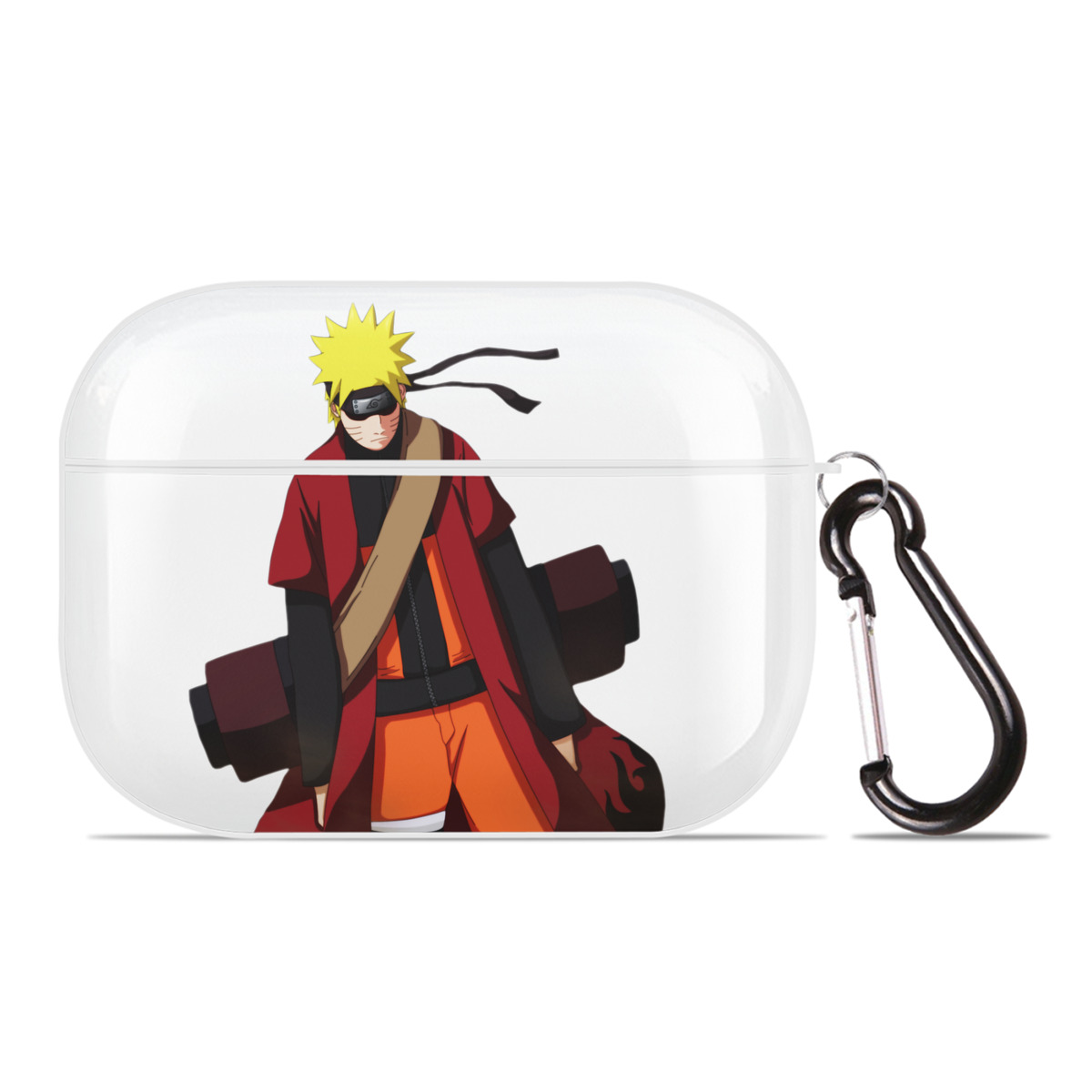 （画像用） NARUTO -ナルト- うずまき ナルト Uzumaki Naruto 【AirPods Pro用】ハードシェル保護ケース 耐衝撃・防指紋・カラビナ付き商品仕様
