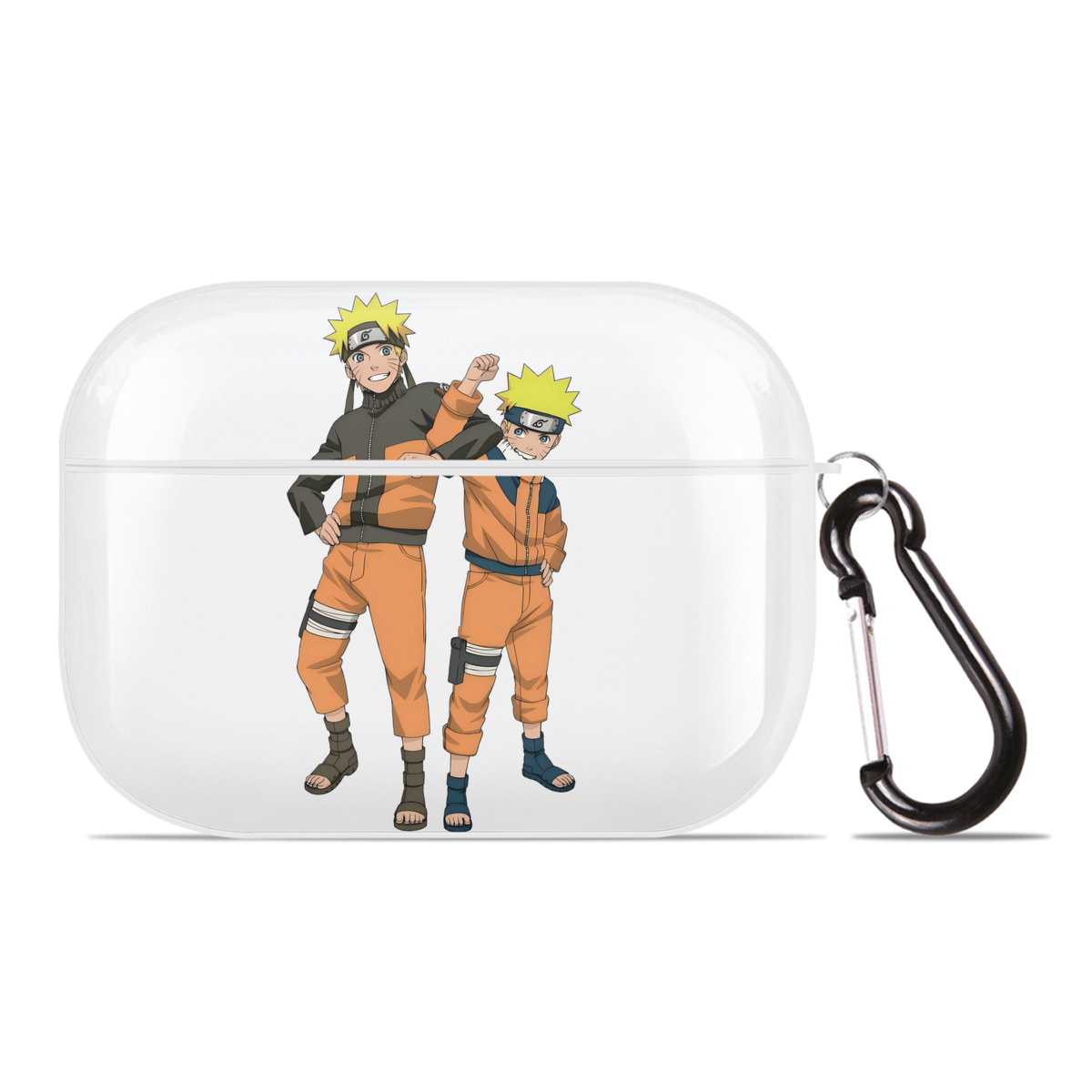 （画像用） NARUTO -ナルト- うずまき ナルト Uzumaki Naruto 【AirPods Pro用】ハードシェル保護ケース 耐衝撃・防指紋・カラビナ付き商品仕様
