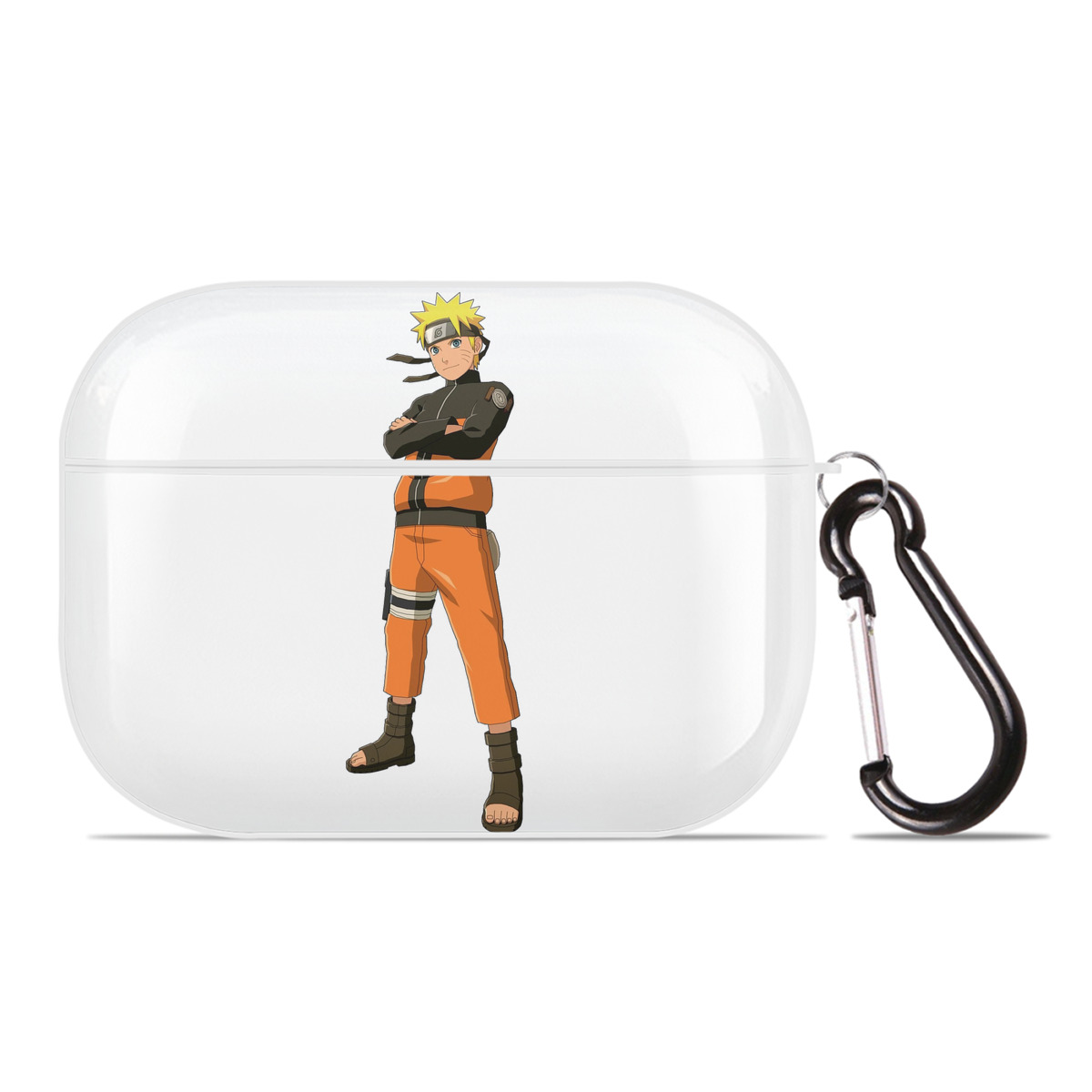 （画像用） NARUTO -ナルト- うずまき ナルト Uzumaki Naruto 【AirPods Pro用】ハードシェル保護ケース 耐衝撃・防指紋・カラビナ付き商品仕様