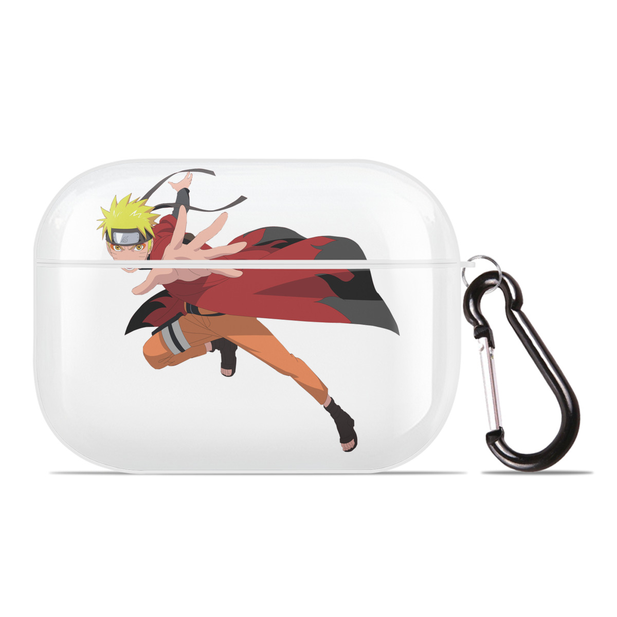（画像用） NARUTO -ナルト- うずまき ナルト Uzumaki Naruto 【AirPods Pro用】ハードシェル保護ケース 耐衝撃・防指紋・カラビナ付き商品仕様