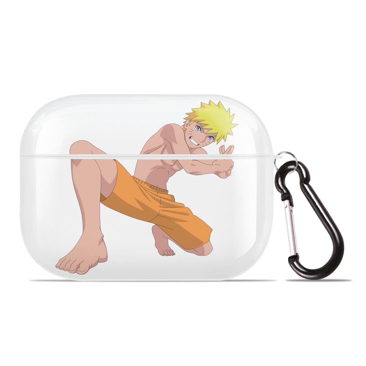 （画像用） NARUTO -ナルト- うずまき ナルト Uzumaki Naruto 【AirPods Pro用】ハードシェル保護ケース 耐衝撃・防指紋・カラビナ付き商品仕様