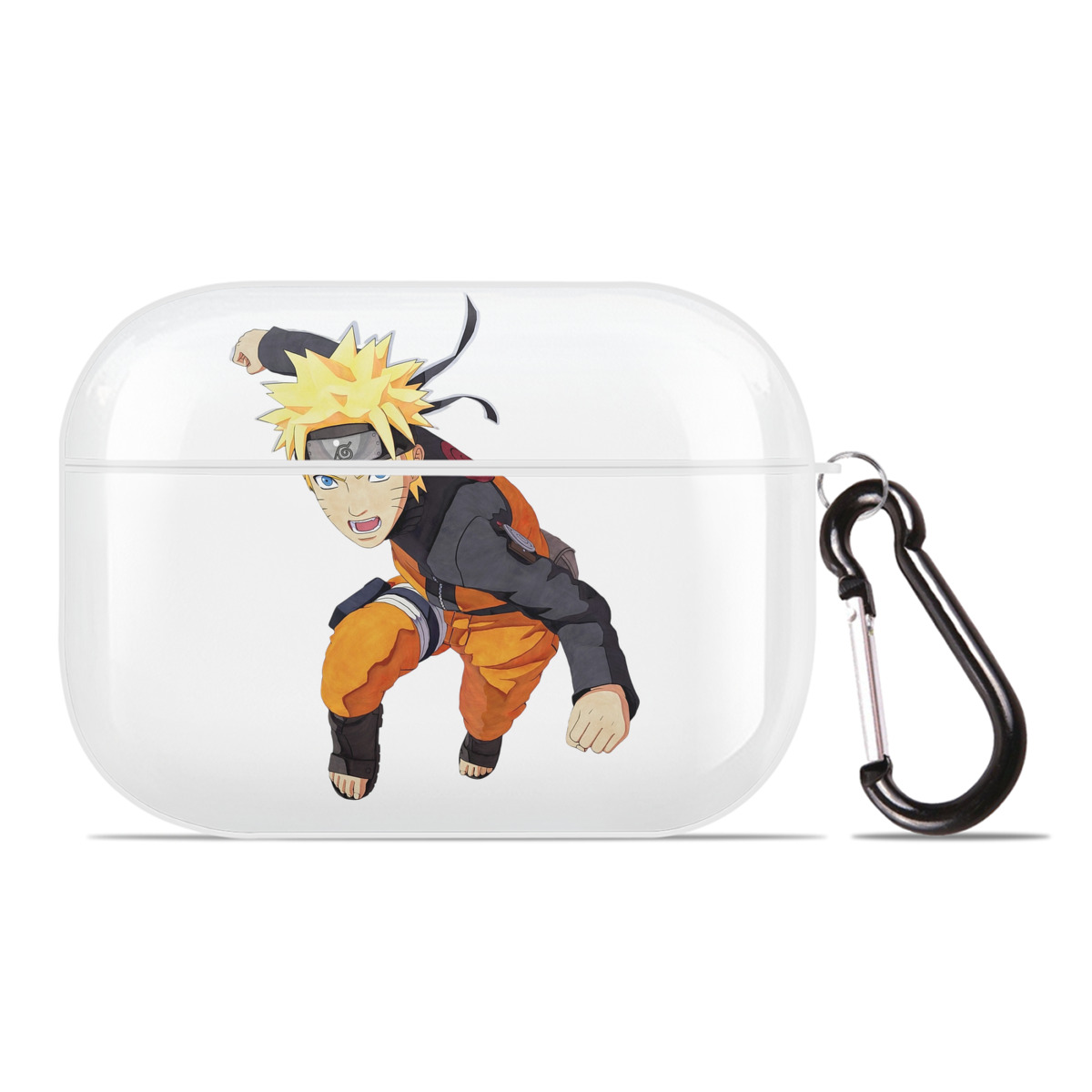 （画像用） NARUTO -ナルト- うずまき ナルト Uzumaki Naruto 【AirPods Pro用】ハードシェル保護ケース 耐衝撃・防指紋・カラビナ付き商品仕様