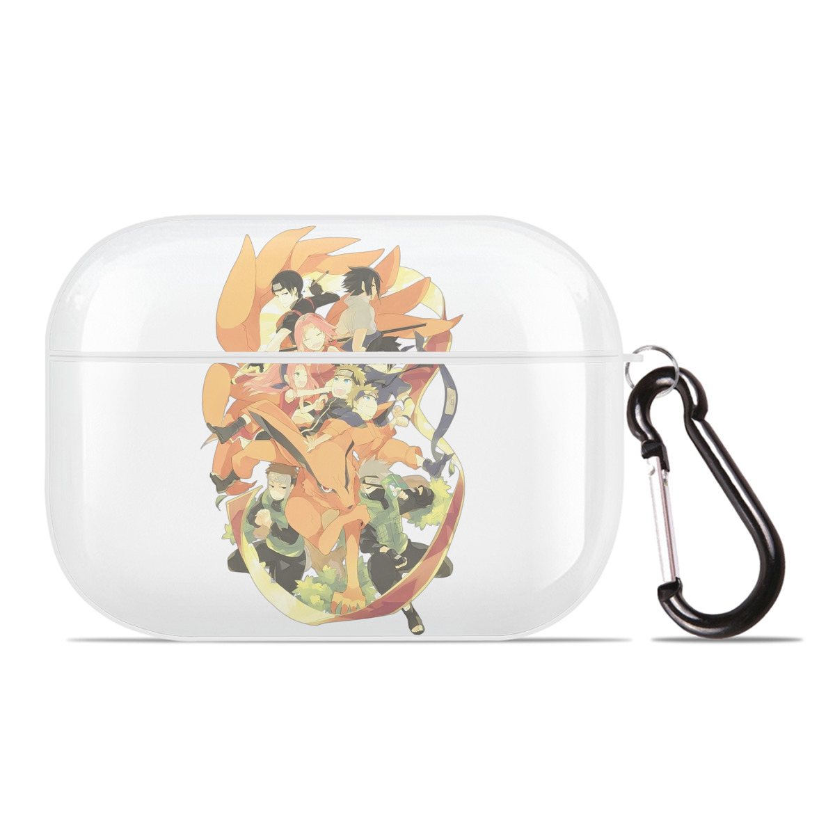 （画像用） NARUTO -ナルト- うずまき ナルト Uzumaki Naruto 【AirPods Pro用】ハードシェル保護ケース 耐衝撃・防指紋・カラビナ付き商品仕様