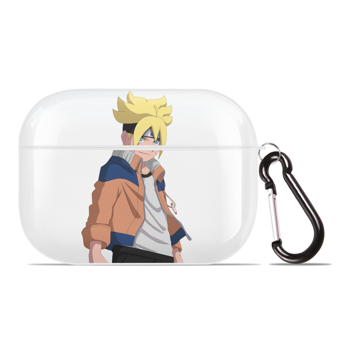 （画像用） NARUTO -ナルト- うずまき ナルト Uzumaki Naruto 【AirPods Pro用】ハードシェル保護ケース 耐衝撃・防指紋・カラビナ付き商品仕様