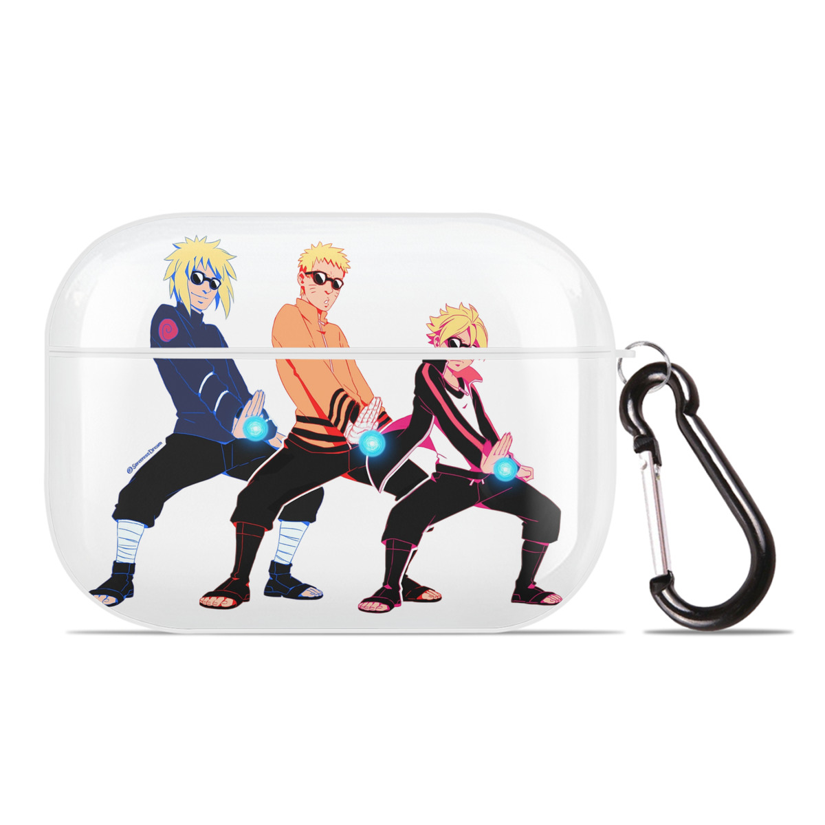 （画像用） NARUTO -ナルト- うずまき ナルト Uzumaki Naruto 【AirPods Pro用】ハードシェル保護ケース 耐衝撃・防指紋・カラビナ付き商品仕様