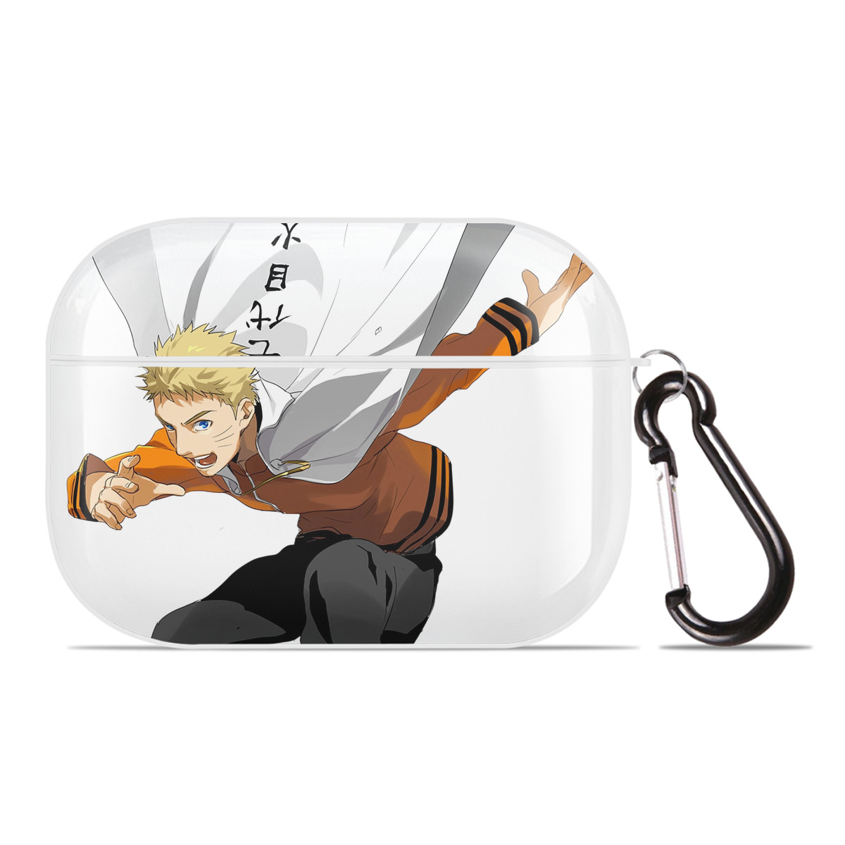 （画像用） NARUTO -ナルト- うずまき ナルト Uzumaki Naruto 【AirPods Pro用】ハードシェル保護ケース 耐衝撃・防指紋・カラビナ付き商品仕様