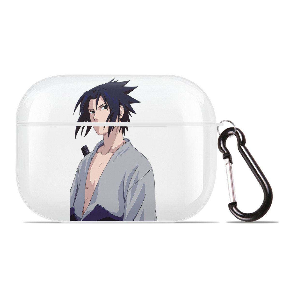 （画像用） NARUTO -ナルト- うちは サスケ Uchiha Sasuke 【AirPods Pro用】ハードシェル保護ケース 耐衝撃・防指紋・カラビナ付き商品仕様