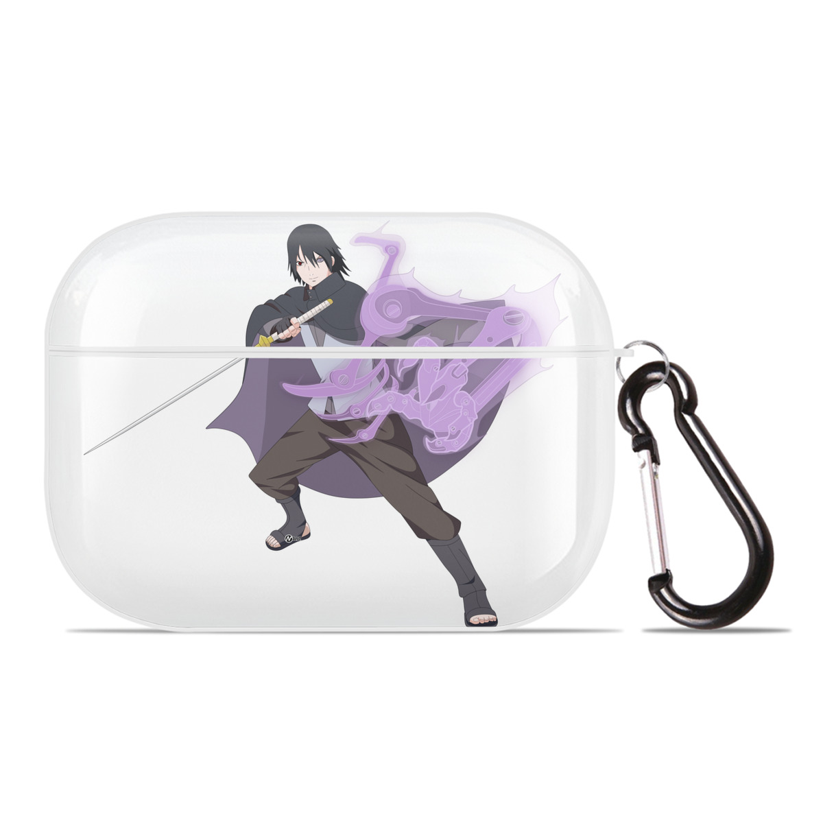 （画像用） NARUTO -ナルト- うちは サスケ Uchiha Sasuke 【AirPods Pro用】ハードシェル保護ケース 耐衝撃・防指紋・カラビナ付き商品仕様