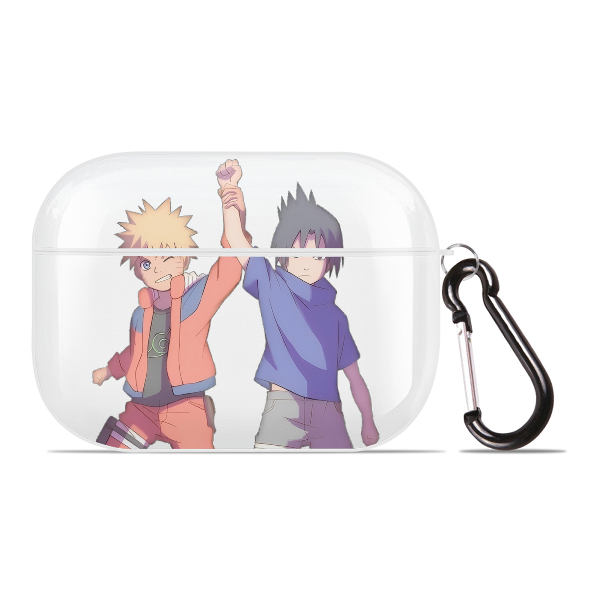 （画像用） NARUTO -ナルト- うちは サスケ Uchiha Sasuke 【AirPods Pro用】ハードシェル保護ケース 耐衝撃・防指紋・カラビナ付き商品仕様