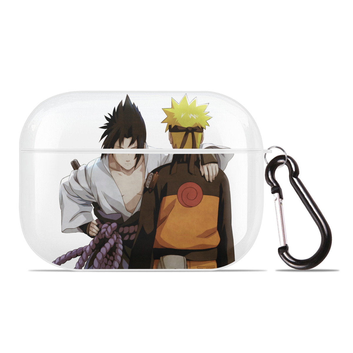 （画像用） NARUTO -ナルト- うちは サスケ Uchiha Sasuke 【AirPods Pro用】ハードシェル保護ケース 耐衝撃・防指紋・カラビナ付き商品仕様