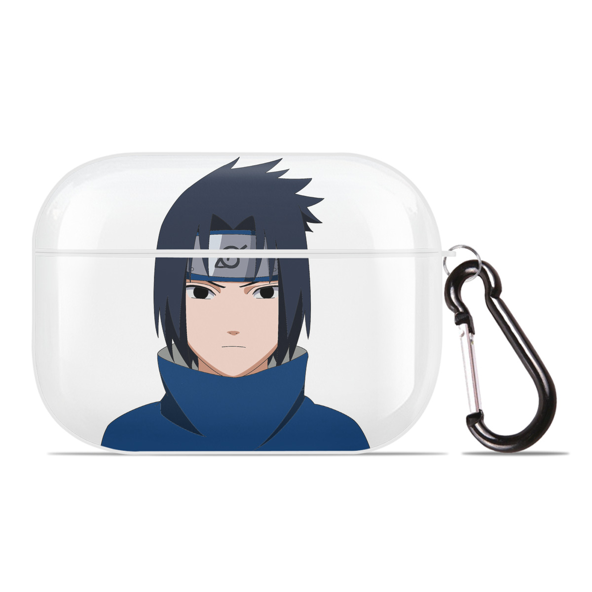 （画像用） NARUTO -ナルト- うちは サスケ Uchiha Sasuke 【AirPods Pro用】ハードシェル保護ケース 耐衝撃・防指紋・カラビナ付き商品仕様