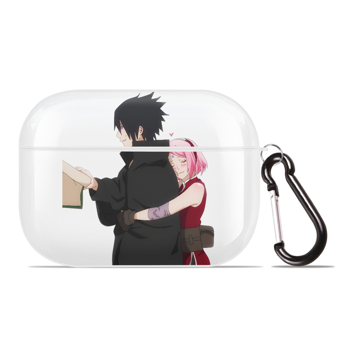 （画像用） NARUTO -ナルト- うちは サスケ Uchiha Sasuke 【AirPods Pro用】ハードシェル保護ケース 耐衝撃・防指紋・カラビナ付き商品仕様