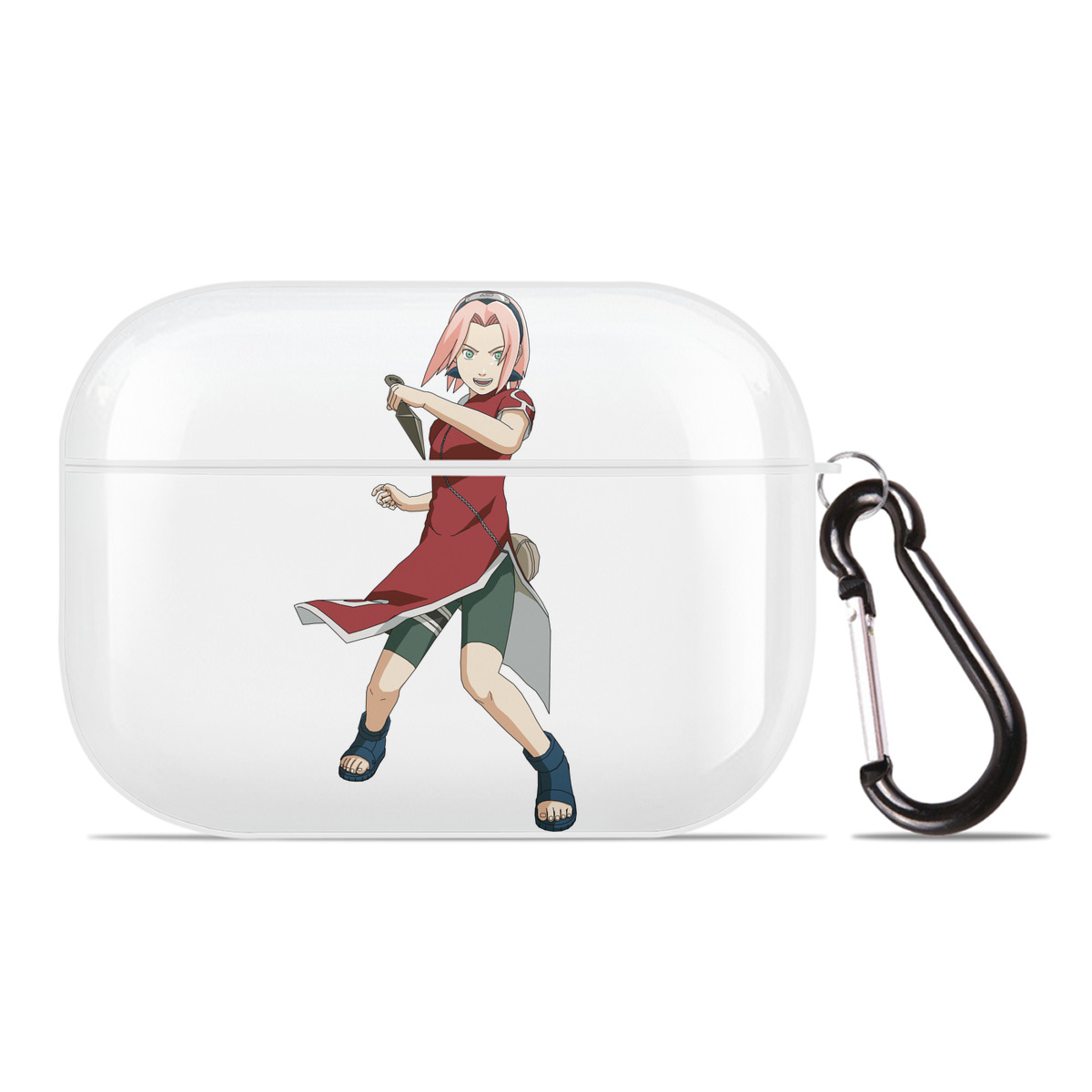 （画像用） NARUTO -ナルト- 春野サクラ Haruno Sakura 【AirPods Pro用】ハードシェル保護ケース 耐衝撃・防指紋・カラビナ付き商品仕様