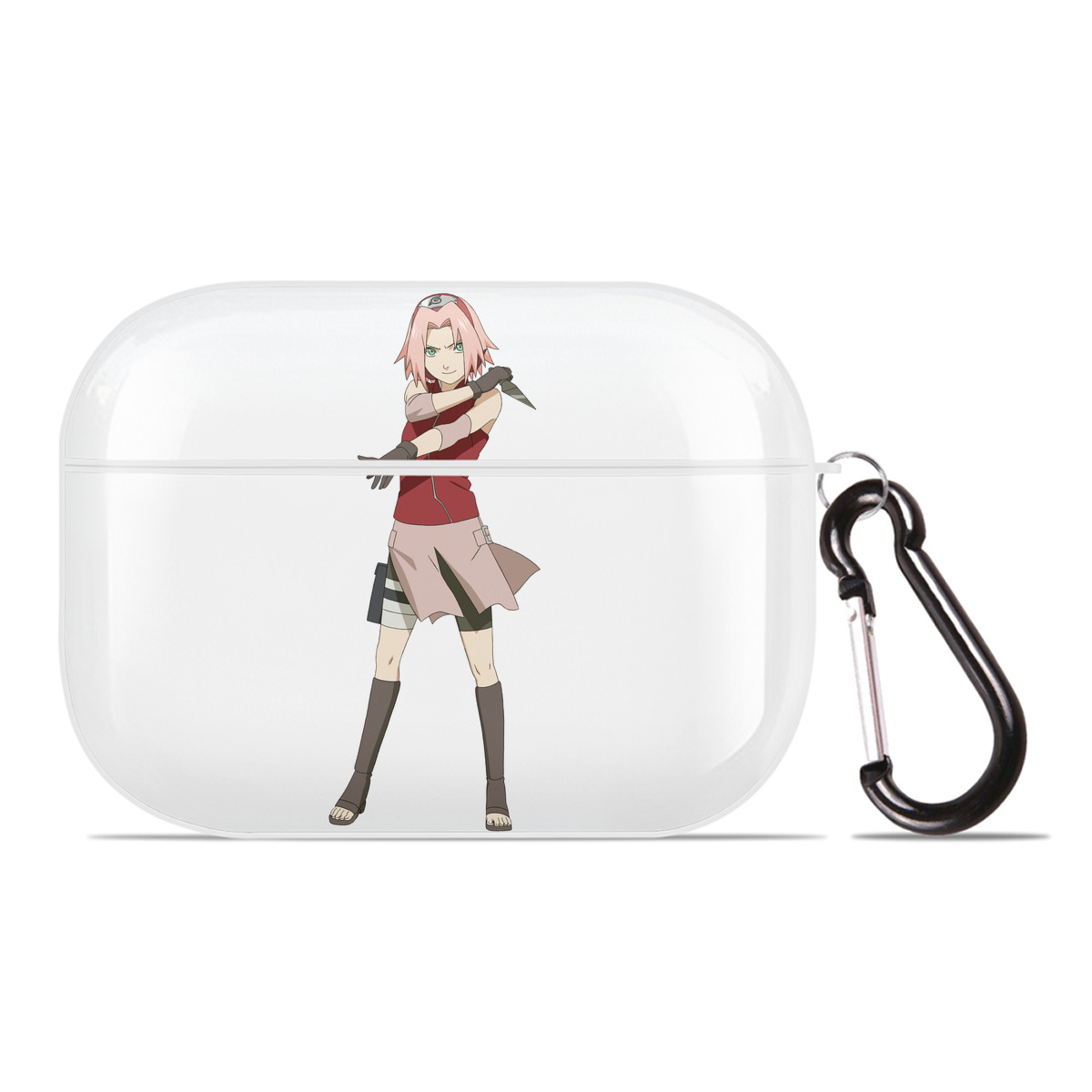 （画像用） NARUTO -ナルト- 春野サクラ Haruno Sakura 【AirPods Pro用】ハードシェル保護ケース 耐衝撃・防指紋・カラビナ付き商品仕様