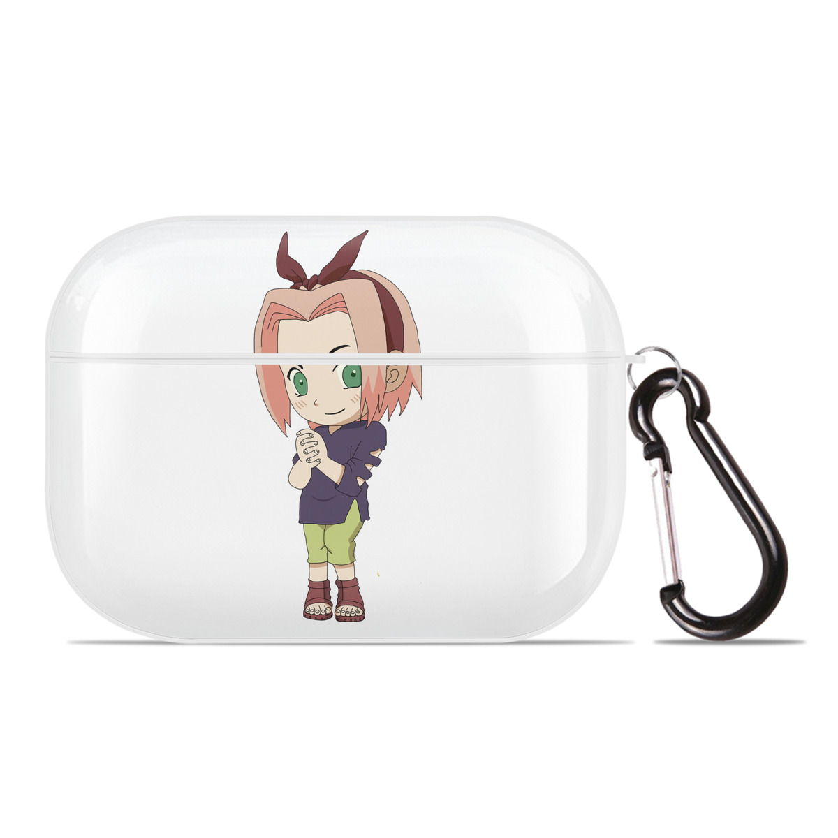 （画像用） NARUTO -ナルト- 春野サクラ Haruno Sakura 【AirPods Pro用】ハードシェル保護ケース 耐衝撃・防指紋・カラビナ付き商品仕様