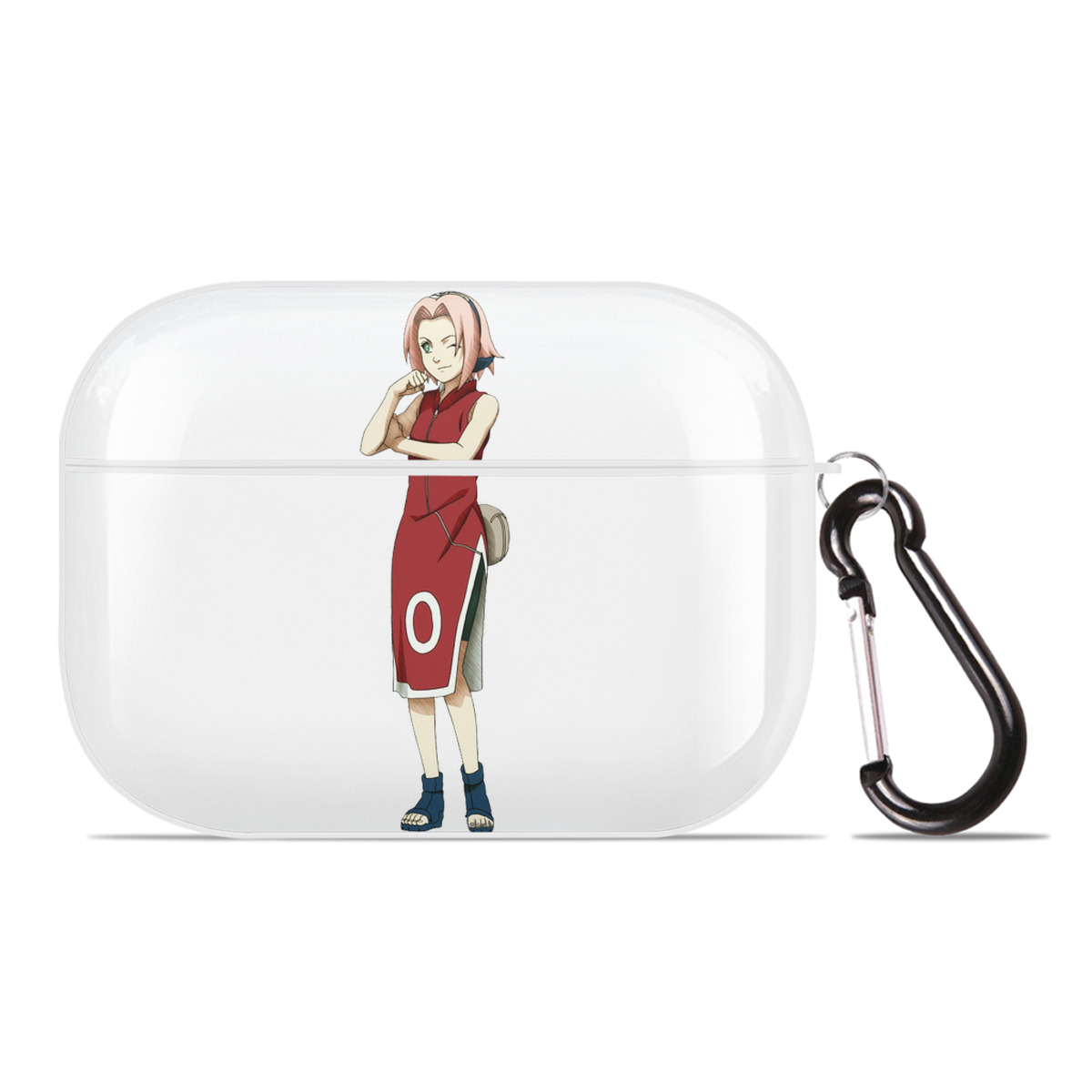 （画像用） NARUTO -ナルト- 春野サクラ Haruno Sakura 【AirPods Pro用】ハードシェル保護ケース 耐衝撃・防指紋・カラビナ付き商品仕様
