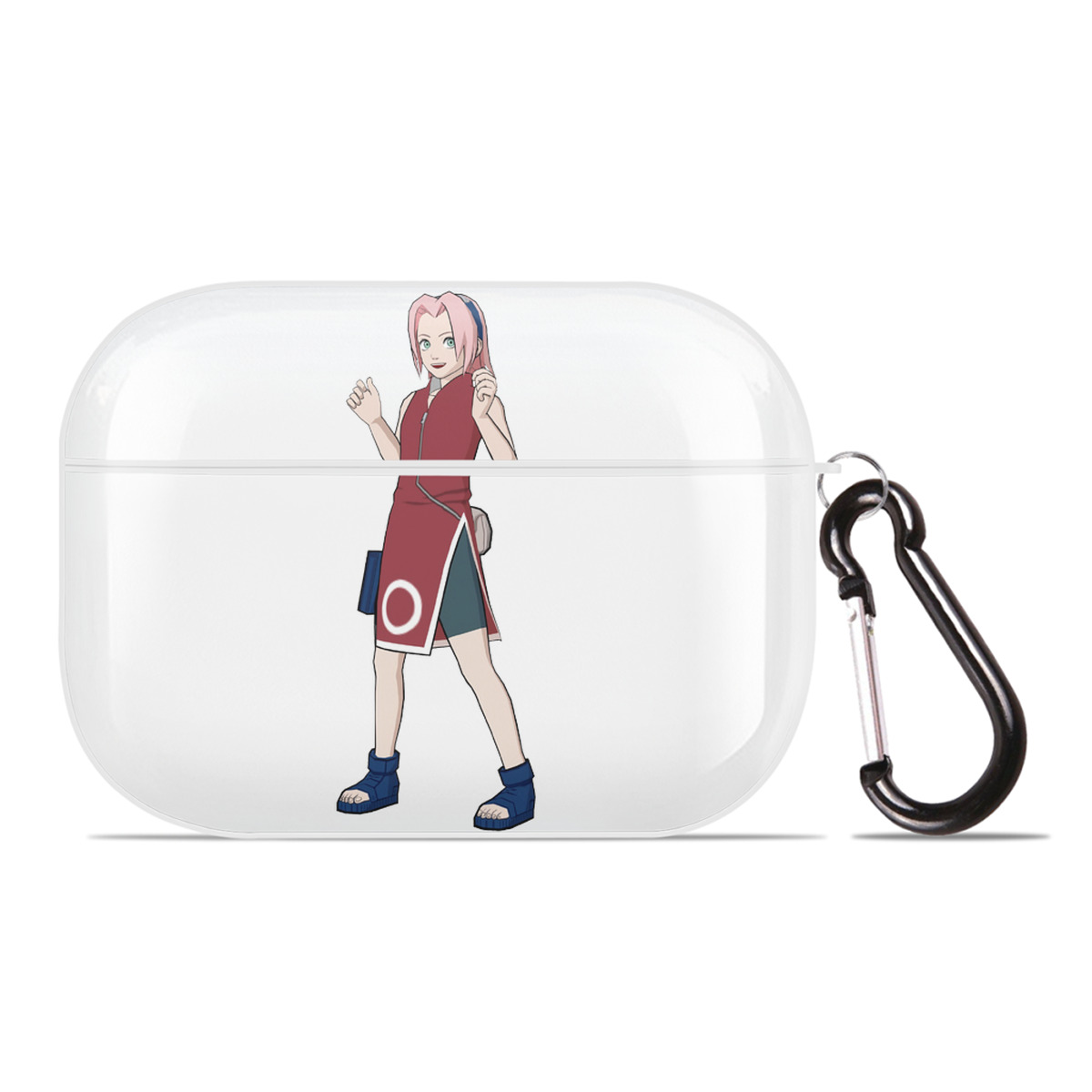 （画像用） NARUTO -ナルト- 春野サクラ Haruno Sakura 【AirPods Pro用】ハードシェル保護ケース 耐衝撃・防指紋・カラビナ付き商品仕様