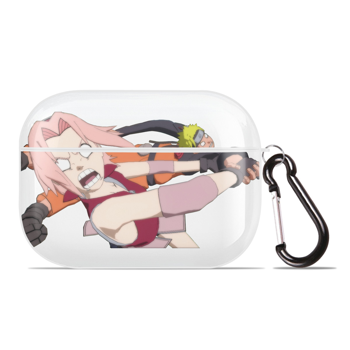 （画像用） NARUTO -ナルト- 春野サクラ Haruno Sakura 【AirPods Pro用】ハードシェル保護ケース 耐衝撃・防指紋・カラビナ付き商品仕様