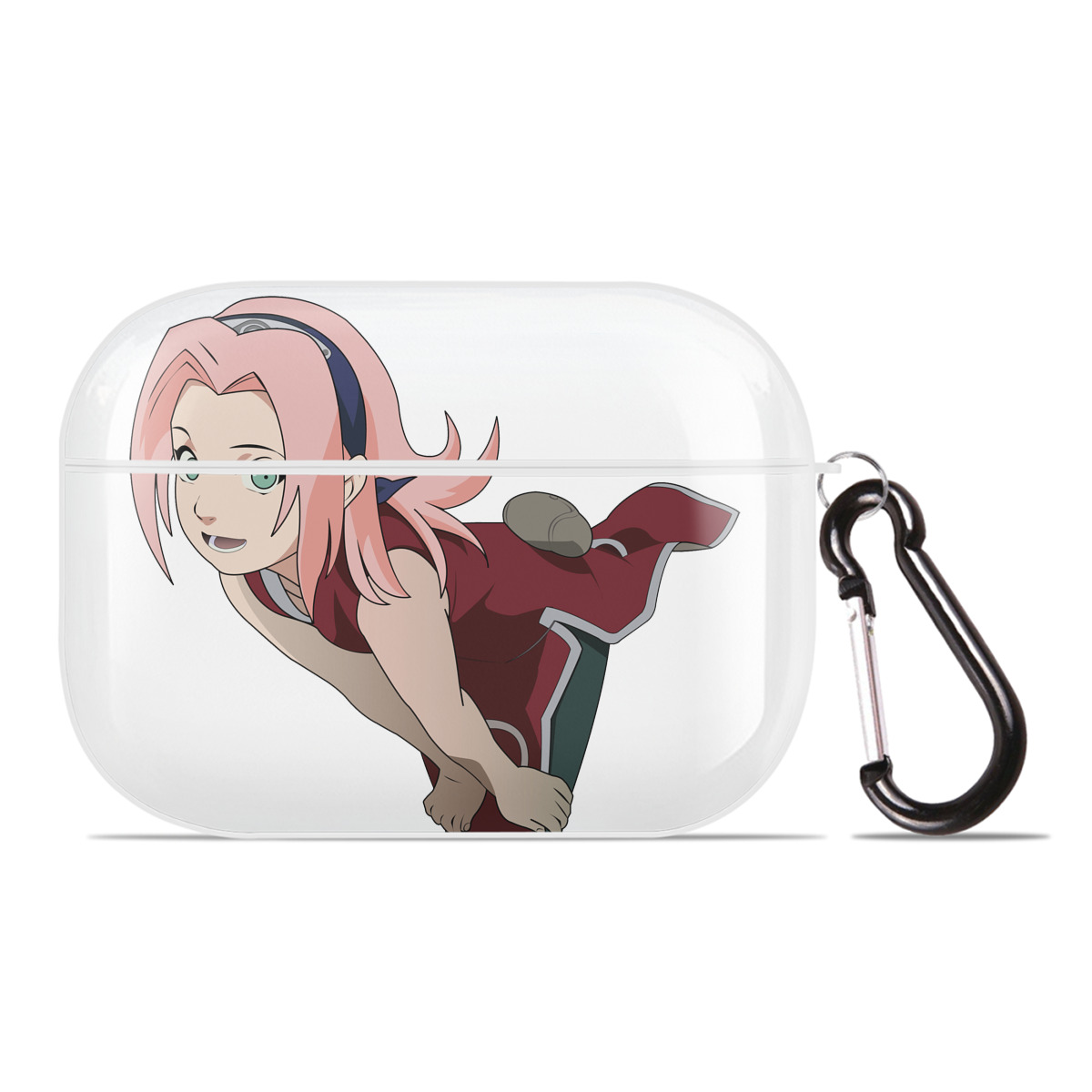 （画像用） NARUTO -ナルト- 春野サクラ Haruno Sakura 【AirPods Pro用】ハードシェル保護ケース 耐衝撃・防指紋・カラビナ付き商品仕様