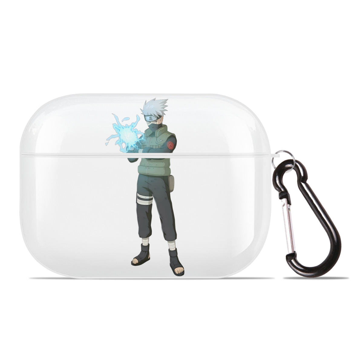 （画像用） NARUTO -ナルト- はたけ カカシ Hatake Kakashi 【AirPods Pro用】ハードシェル保護ケース 耐衝撃・防指紋・カラビナ付き商品仕様