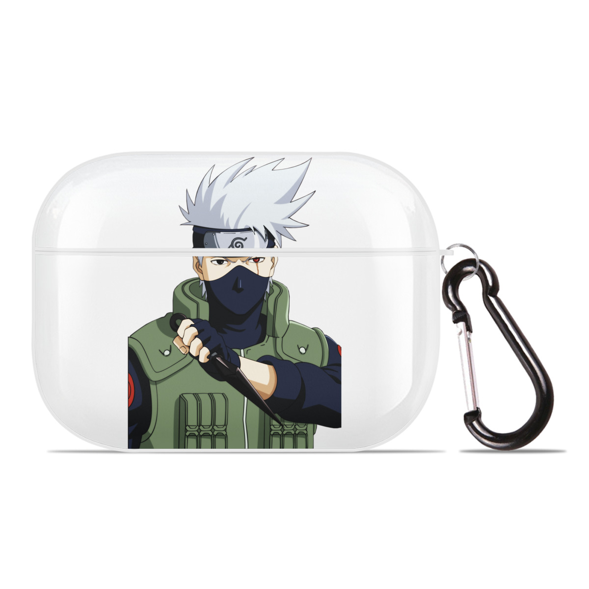 （画像用） NARUTO -ナルト- はたけ カカシ Hatake Kakashi 【AirPods Pro用】ハードシェル保護ケース 耐衝撃・防指紋・カラビナ付き商品仕様