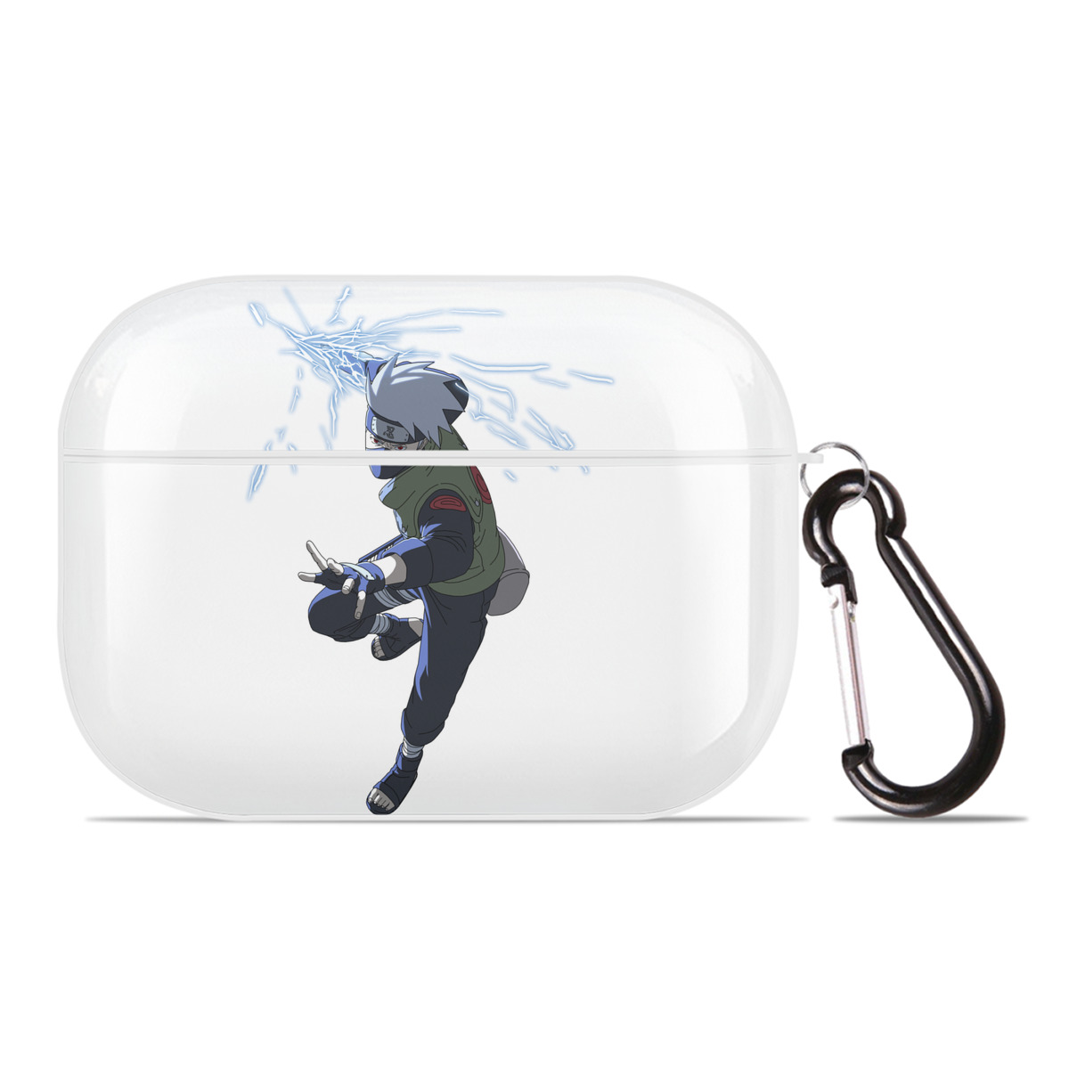 （画像用） NARUTO -ナルト- はたけ カカシ Hatake Kakashi 【AirPods Pro用】ハードシェル保護ケース 耐衝撃・防指紋・カラビナ付き商品仕様