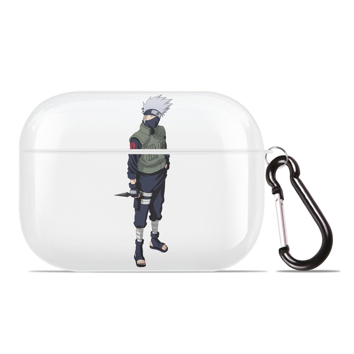 （画像用） NARUTO -ナルト- はたけ カカシ Hatake Kakashi 【AirPods Pro用】ハードシェル保護ケース 耐衝撃・防指紋・カラビナ付き商品仕様
