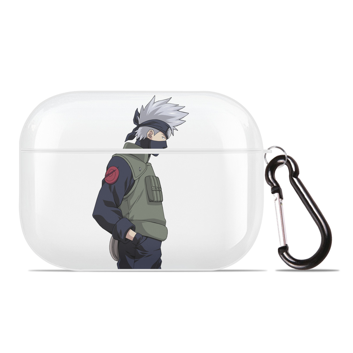 （画像用） NARUTO -ナルト- はたけ カカシ Hatake Kakashi 【AirPods Pro用】ハードシェル保護ケース 耐衝撃・防指紋・カラビナ付き商品仕様