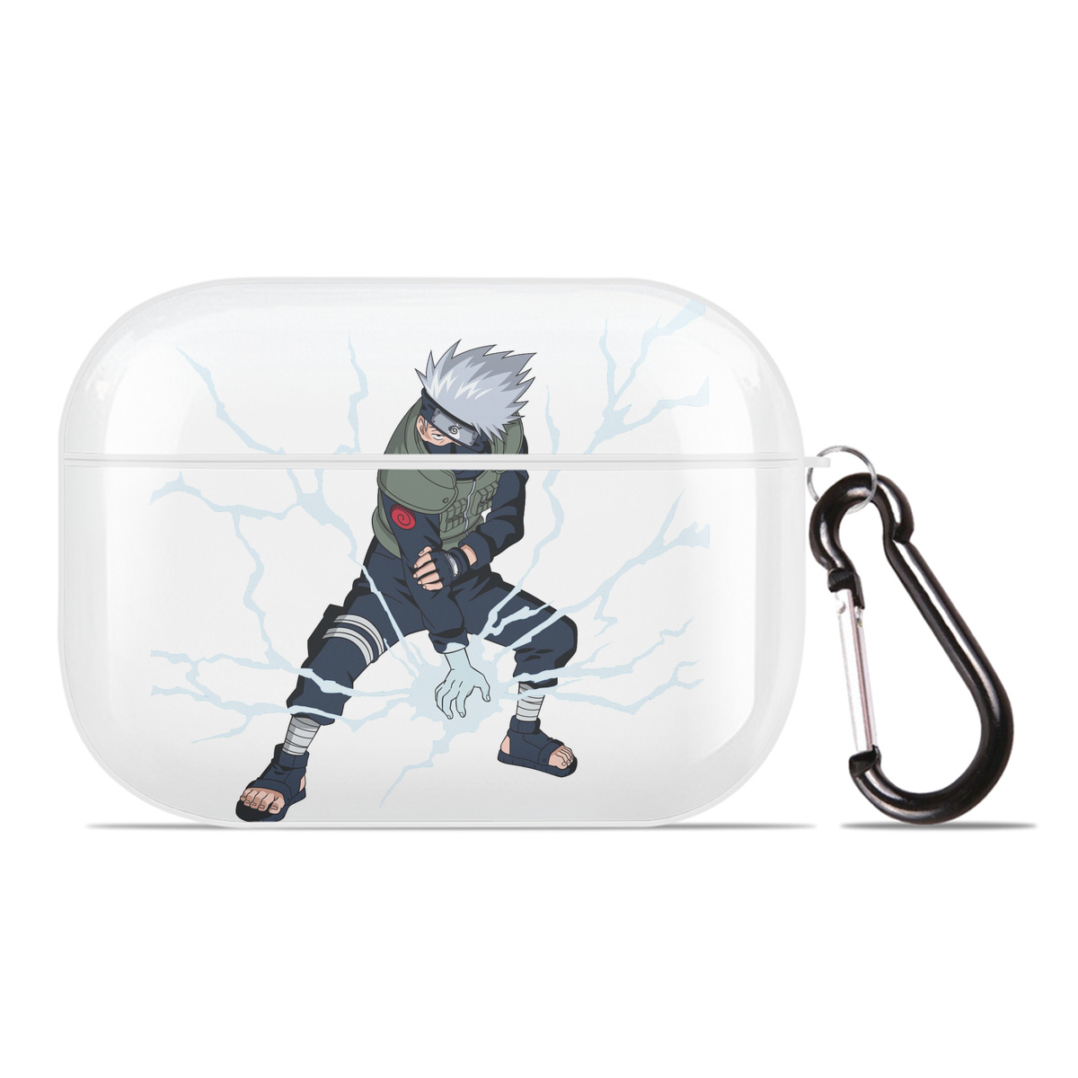（画像用） NARUTO -ナルト- はたけ カカシ Hatake Kakashi 【AirPods Pro用】ハードシェル保護ケース 耐衝撃・防指紋・カラビナ付き商品仕様